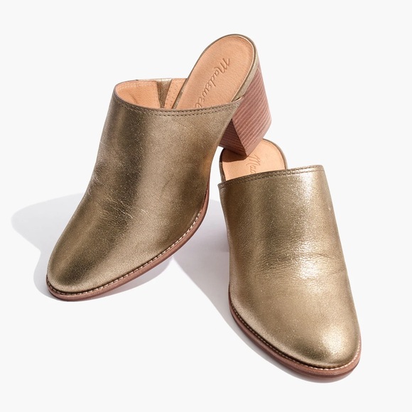 Madewell Shoes - Madewell The Harper Mule in Metallic - Size 7.5